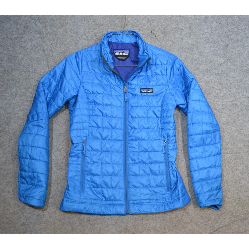 Patagonia Nano Puff Jacket Womens XS Blue Full Zip Quilted PrimaLoft 84216